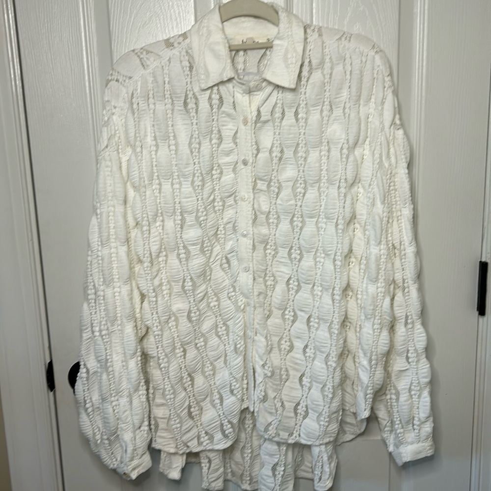 bohme Dakota Lace Button Up (S) - Picture 2 of 12